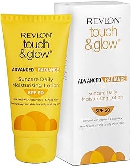 Revlon Touch & Glow Advanced Radiance Sun Care Daily Moisturizing Lotion Spf 50 (Prevent tanning and formation of black spots)