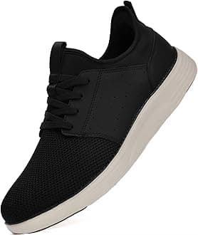 Men Casual Dress Shoes Fashion Sneakers Lightweight Breathable Laceless Walking Shoes Gym Tennis Athletic