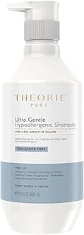 PURE Ultra Gentle Hypoallergenic Shampoo – Plant-Based & Vegan – Fragrance-Free – Designed for Delicate Scalp Care – Pump Bottle – 400mL