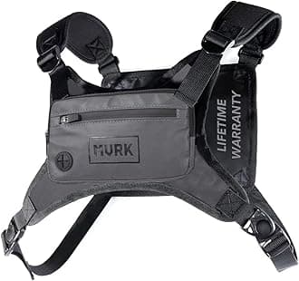 MVRK Water Resistant Running Vest Chest Pack, Phone Holder for Running, Lightweight Training Pack with Reflective Detail