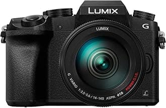 Panasonic LUMIX DMC-G7HK DSLM Mirrorless 4K Camera, 14-140 mm Lens Kit (Black) by Panasonic