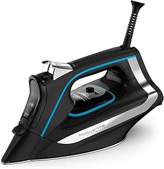 DW3261 1725-Watt Advanced No Setting No Burning Steam Iron Stainless Steel Soleplate, 380-Hole, Black