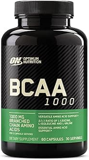 Optimum Nutrition Instantized BCAA Capsules, Keto Friendly Branched Chain Essential Amino Acids, 1000mg, 60 Count (Packaging May Vary)