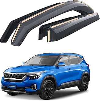 Shatterproof in-Channel Window Deflectors for Kia Seltos 2021-2026, Rain Guards, Window Visors for Cars, Vent Deflector, Car Accessories, 4 pcs - GY007951