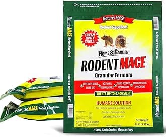 Nature's MACE Rodent Mace, Rodent Repellent 66 lb, Covers 13,200 Sq Ft, Granular Outdoor Rodent Deterrent, Repel Mouse, Mice, Rats, Rodents, for Indoor & Outdoor, Pet Safe, Home & Garden Treatment