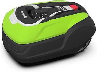Greenworks Optimow 15 Robot Lawnmower for Lawns up to 1500m2 with 35% Slope, Ultra Quiet, 4G Controlled, Easy to Set Up, Advanced Safety Features, Theft Protected, 3 Year Guarantee