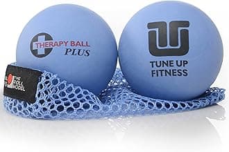 Therapy Ball PLUS Pair in Tote | Lacrosse Ball Upgrade - Massage Therapy Balls for Myofascial Release | Neck, Lower Back Pain, Sciatica, Shoulder Tension Relief, Physical Therapy