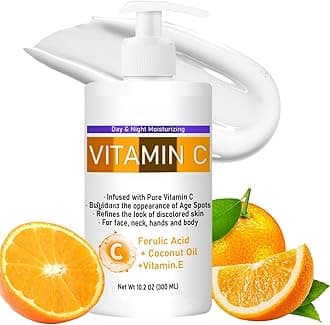 300ml Advanced Vitamin C Cream, Advanced Brigh-tening Body Lotion, Body Cream for Face & Body, Body Moisturiser for Dry Skin, Removes Age Spots & Dark Spots, Body Skin Care & Even Tone Solution