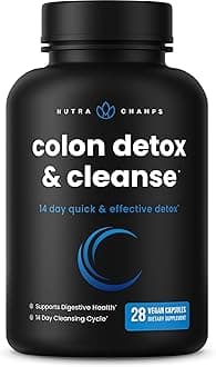 Colon Cleanse & Detox for Weight Loss [14 Day Quick Cleanser] Safe & Effective Formula with Probiotic & Digestive Enzymes for Constipation Relief - Capsules Supplement to Flush Toxins & Boost Energy