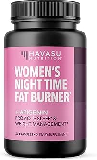 Night Time Fat Burner for Women - Weight Loss and Sleep Support Blend With Apigenin 50mg - Metabolism Booster and Appetite Suppressant for Weight Loss - 2 Month Supply Weight Loss Pills for Women