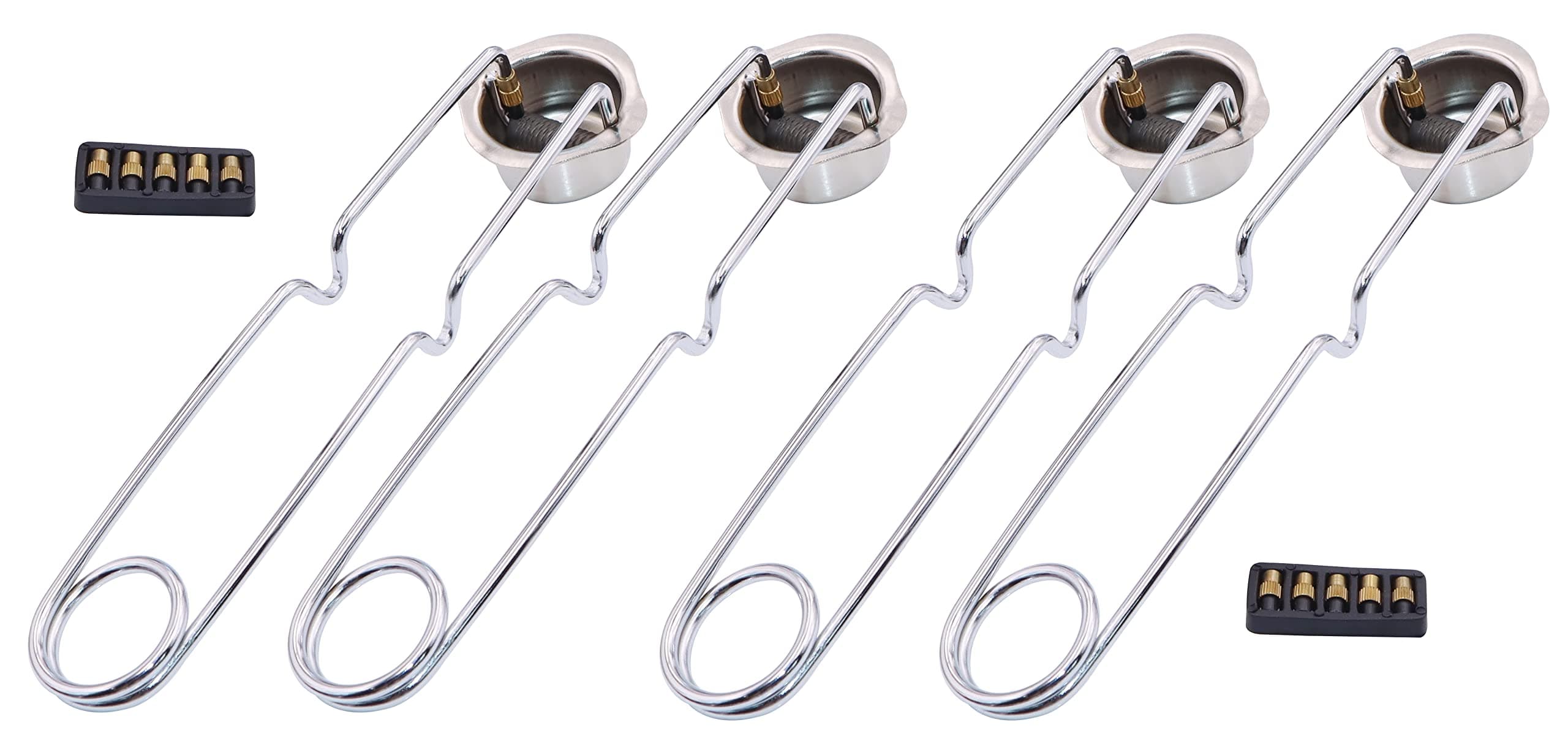 4 pcs Flint Spark Torch Igniter Single Flint Spark Lighter for Propane Torch Striker with 10pcs Flints