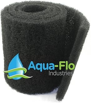 Aqua Flo 12"x 60"x 1.25" Coarse Black Universal Pond Filter Mat