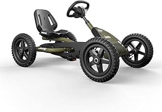 Berg toys Jeep Junior Buddy Pedal Gokart Green Kids Toy Suitable for Children Aged 3-8 Years