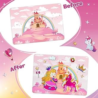 ZMLM Foil Art Kit for Kids - Easter Crafts for Kids 4-8 8-12 Gifts, Fun Mess Free Activity, Easter Basket Stuffers, Girls Boys Arts and Crafts Games Toys (Unicorn)