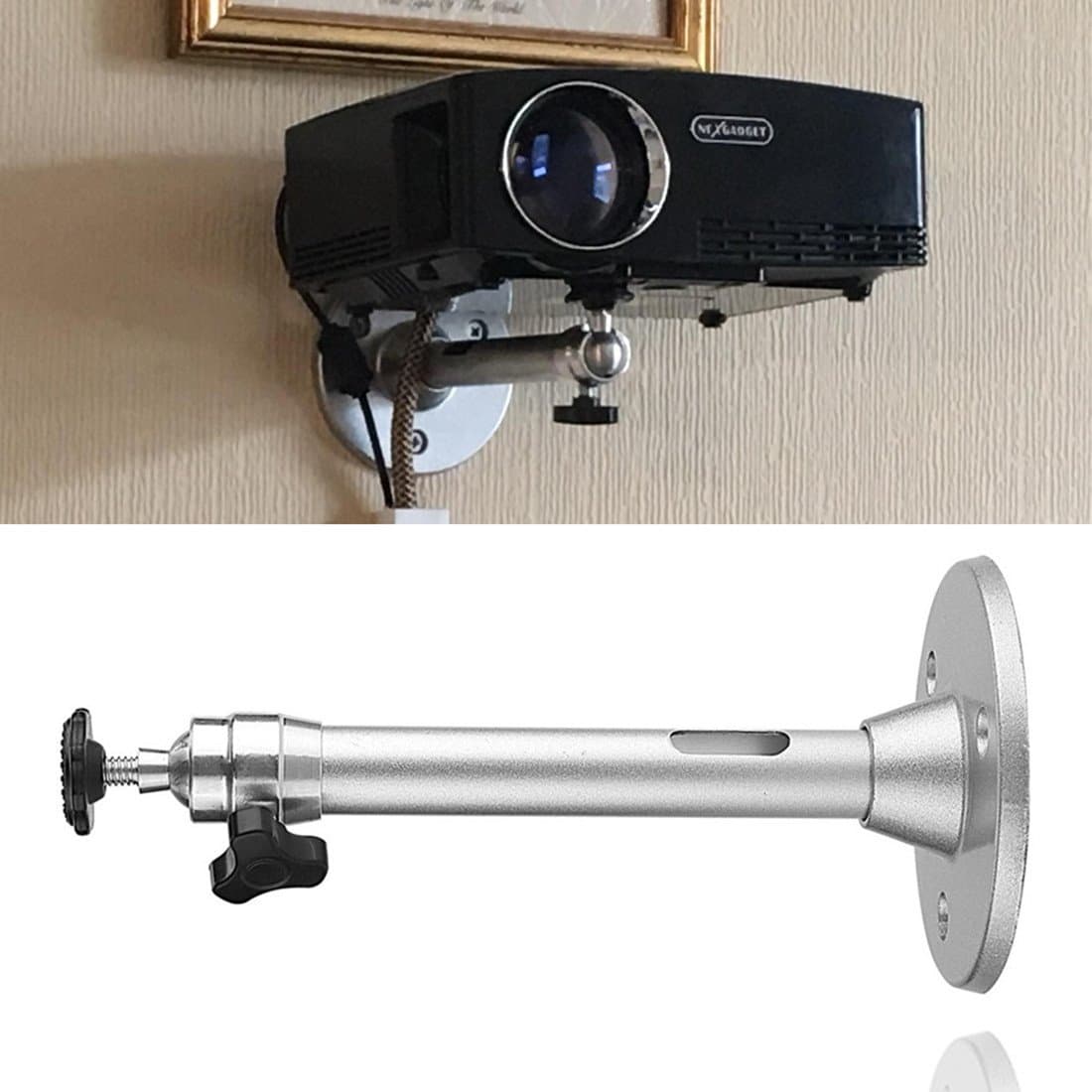 Adjustable Security Camera Aluminium Brackets Pan Tilt Wall Ceiling Mounts for CCTV DVR Camera Home Surveillance System