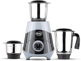 Pigeon by Stovekraft Mix Master Mixer Grinder for Kitchen | 500 Watts | 3 MultiPurpose Jars for Juicing | Chutney Making | Dry Grinding | Wet Grinding | Mincing | Blender|Mixer | 2Year Warranty