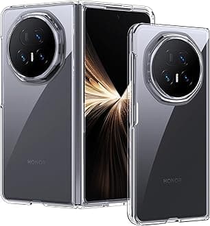 Compliant with Honor Magic V5 2025 Case | CrystalClear Anti-Yellow PC | Military Shockproof | 0.3mm Raised Bezels | Ultra-Thin (1.3mm)