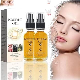 Castor Oil Black Seed Oil Rosehip Oil Face Serum, Lilinas Castor Oil Black Seed Oil Rosehip, Black Seed Oil, Castor Oil Rosehip Oil, Nourishing Skin (2PCS)