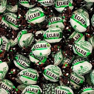 Walkers Mint Chocolate Eclairs Wrapped Toffees Retro Sweet Shop Traditional Old Fashioned Candy (1kg)