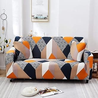 busdealsMagic Sofa Cover, Single Seater, Printed Design (Colorful-A)