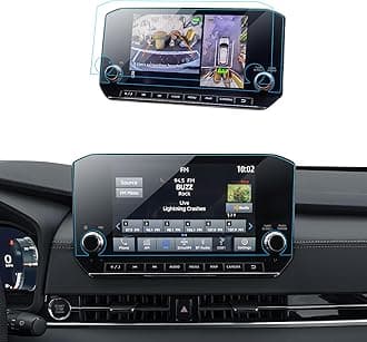 2PCS Car Screen Protector for 2022 2023 2024 Mitsubishi Outlander SE, Black Edition, SEL and SEL Black Edition Accessories Navigation Nano Touchscreen Protector Film HD Clear 9''