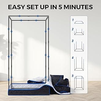 Portable Full Size Infrared Sauna for Home| One Person Spa Tent with Red Light| Personal Indoor Saunas with 660nm Red Light Therapy Lamp| Separate Heating Foot Pad and Reinforced Chair for Relaxation