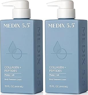 Medix 5.5 Collagen Cream With Caviar Anti Aging Moisturizer Firms And Tightens For Younger Looking Skin Anti Aging Cream Infused With Peptides Aloe Vera And Green Tea Two - 15 Ounce Multi