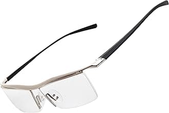 Half Rimless Business Reading Glasses Men Women Fashion Rimless Reading Eyeglasses + Eyewear Case