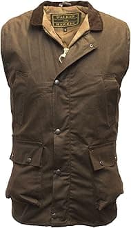 WALKER AND HAWKESMen's Wax Winchester Gilet