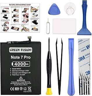 GREEN FUSION for Redmi Note 7 & Note 7 Pro Replacement, with Video Tutorial, BN4A Battery for Redmi Note 7 & Note 7 Pro, with Installation Instruction & Repair Toolkit