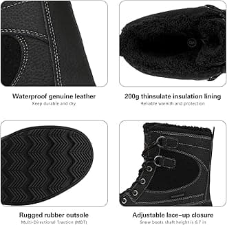 NORTIV 8 Men's Waterproof Winter Snow Boots AVENUE