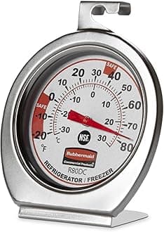 FGR80DC Stainless Steel Refrigerator/Freezer Monitoring Thermometer, -20 to 80 Degrees