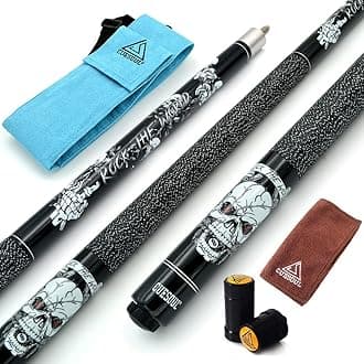CUESOUL 57 inch 19/20/21 oz 1/2 Maple Pool Cue Stick Kit-Rockin Series