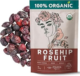 Organic Dried Rose Hips (16 oz.) - Rosehip Tea Organic - Rosehips Dried Organic - Rose Hips Dried - Immune Support - Herbal Tea for Kids & Adults - Caffeine-Free Tea