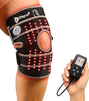 Lifepro Vibration & Near Infrared Light Therapy Knee Brace - Innovative Red Light Therapy Device with Vibration for Faster Recovery, Pain Relief, & Skin Regeneration - Great for Athletes & Beyond