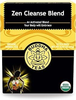Buddha Teas Organic Zen Cleanse Blend Tea, 18 Bags (Pack of 1)