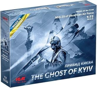 ICM 1:72-MiG-29 Ukrainian-The Ghost of Kyiv Scale Model kit, ICM72140