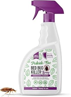 – Bed Bug Killer Spray 500ml: Non-Toxic, Plant-Based Formula for Effective Pest Control, Safe on Mattresses & Upholstery