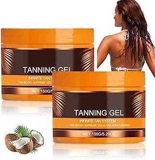 Luxury Intensive Tanning Gel, Haute Tanning Gel, Natural Tanning Accelerator Cream Gel, Brown Tanning Gel for Sunbeds & Outdoor Sun (2PCS)