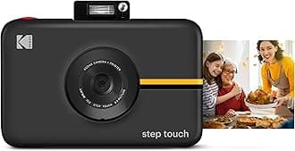 KODAK Step Touch Instant Camera With 3.5 Inch LCD Touchscreen Display (Black) Bluetooth Printer With ZINK Technology, 1080p HD Video, 10x Zoom & KODAK App