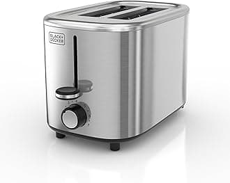 2-Slice Toaster with 7 Toast Shade Settings, Extra-Wide Slots for Bagels, Stainless Steel Exterior Finish