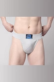 Gym Supporter Cotton Hernia Supporter with Cup Pocket Athletic Fit Brief Multi Sports Underwear Outdoor Inner and Wear Medical Supporter Black