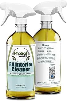 RV Interior Cleaner 16 oz - Camper All Purpose Cleaner for RVs, Toilet, Countertops, Flooring, Upholstery, Fabric, Leather & More - Natural Clean - Safe on All Surfaces