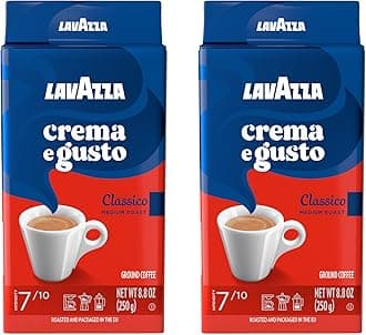 Lavazza 2 Pack Crema E Gusto Ground Coffee 8.8oz/250g Each