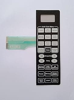 Able 20PG3S Microwave Oven Membrane Touch Keypad (Black)