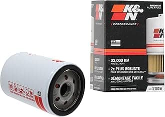K&N Oil Filter - Spin-On 76x129mm compatible with Mazda, Ford, Chrysler, Jaguar, Lincoln, Dodge (HP-2009), Wrench-off