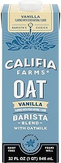 Vanilla Oat Barista Blend Oat Milk, 32 Oz | Non Dairy Milk | Creamer | Vegan | Plant Based | Gluten-Free | Non-GMO