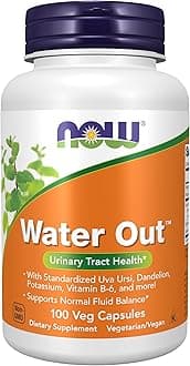 Foods Water Out 100 Veg Capsules | Fluid balance Supplement | With Standardized Uva Ursi, Dandelion, Potassium, Vitamin B-6, and more | Supports a Healthy Urinary Tract.