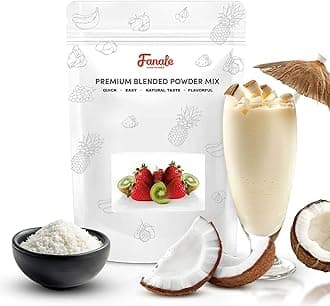 Fanale Premium Coconut Bubble Tea Flavoring Powder | Perfect for Baking, Smoothies, Desserts and Drinks | Instant Flavoring Powder for Boba Milk Tea - 2.2 Pounds (Pack of 20)