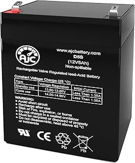 AJC Battery Compatible with Razor PowerRider 360 Electric Tricycle 12V 5Ah Electric Scooter Battery
